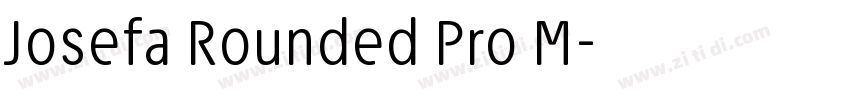 Josefa Rounded Pro M字体转换